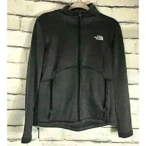 The North Face Womens Size M Gray Long Sleeve Zip Up Jacket
